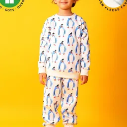 Anthrilo Boys Penguin Printed Long Sleeves Sweatshirt With Joggers-image-86