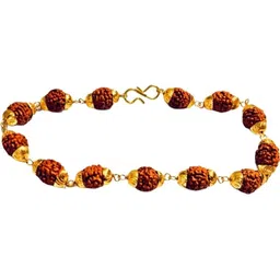 Divine souvenirs Unisex Wooden Rudraksh Beaded Link Bracelet-picture-39