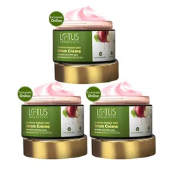 Lotus Botanicals Set Of 3 GlycoBoost Radiant Skin Serum Crme With Red Apple-50g Each image 1