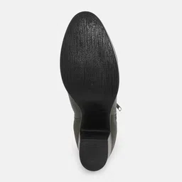 The Roadster Life Co. Women Textured Block Heel Boots image 3