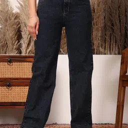 R.Code by The Roadster Life Co. Women Jean Boyfriend Fit High-Rise Light Fade Acid Wash Stretchable Jeans-image-48