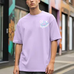 BENNY BROOKS Men Printed Drop-Shoulder Sleeves T-shirt-picture-36