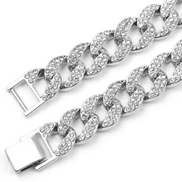 V FASHION JEWELLERY Unisex Silver-Plated Chain image 2