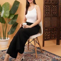 LEGITLOOKS Women Pack of 3 Slip-On Flared Palazzos image 2