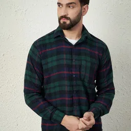 Bigreams Men Comfort Opaque Checked Casual Shirt image 4