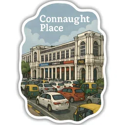 GIFTODAY Connaught Place Printed Decorative Magnets image 3