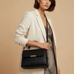 ITALISH Leather Structured Handheld Bag image 4