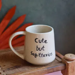 WEAVING HOMES White & Black Printed Ceramic Glossy Finished Mug 250 ml image 4