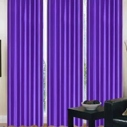 BELLA TRUE Purple 3 Pieces Window Curtains-image-75