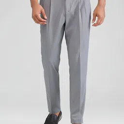 ColorPlus Men Pleated Chinos Trouser-image-89