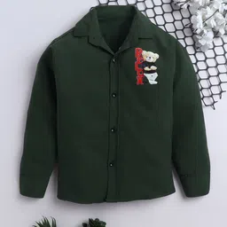 BAESD Boys New Fit Graphic Printed Spread Collar Cotton Casual Shirt-image-98