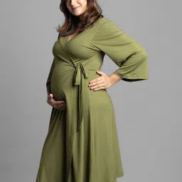 Block Hop Maternity Dress image 3