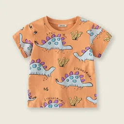 INCLUD Boys Printed Round Neck T-Shirt With Shorts image 5