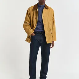 GANT Men Mock Collar Pullover Sweatshirt With Half Zipper Closure-picture-14