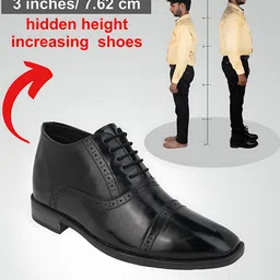 HI Toes Men Height Elevator Brogues Shoes image 3