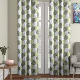 cortina 210 cm (7 ft) Polyester Semi Transparent Door Curtain (Pack Of 2)-picture-21