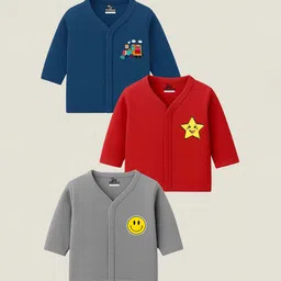 KidBee Infants Kids Pack Of 3 Printed Cotton Breathable Jhablas 1007-PL-JFS-3PC-A image 5