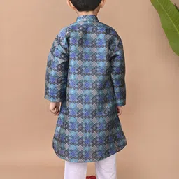 Here&Now X Kinder Kids Boys Ethnic Motifs Printed Regular Kurta with Pyjamas image 4