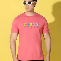 KaamBhari Graphic Printed Round Neck Pure Cotton Regular Fit T-shirt-picture-32