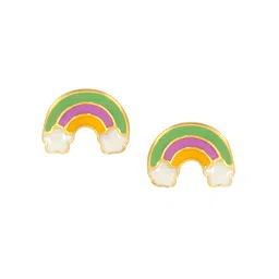 BHIMA 22K BIS Hallmark 916 Purity Yellow Gold Rainbow Kids Earring-picture-22
