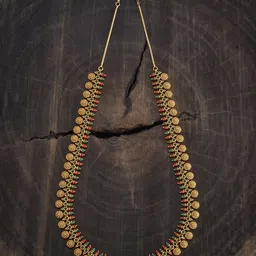 Kushal's Fashion Jewellery Gold-Plated Antique Necklace-picture-15