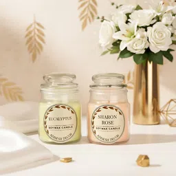 adisesh decor Eucalyptus & Sharon Rose Yanky Candle Candle-picture-27