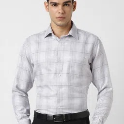 Van Heusen Men Cotton Checked Formal Shirt-picture-27