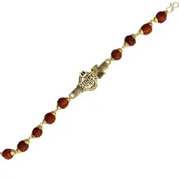 Divine souvenirs Unisex Gold-Plated Artificial Beaded Link Bracelet-picture-39