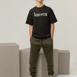 BOMBAE TEES Typography Printed Round-Neck T-shirt image 3