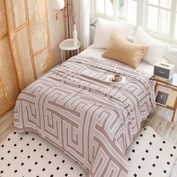 JC HOME Multicoloured AC Room 300 GSM Double Bed Quilt-picture-44
