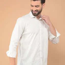 Crimsoune Club Men Classic Slim Fit Opaque Printed Casual Shirt image 3