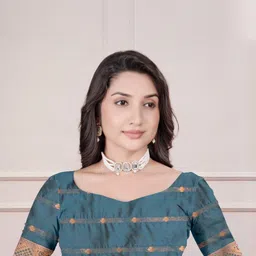 Tekson Ethnic Motifs Zari Banarasi Saree With Unstitched Blouse Piece image 3