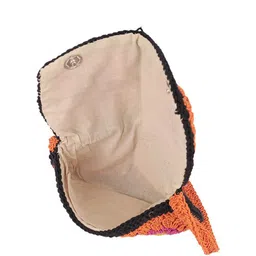 ITIHASIKALA Floral Textured Structured Cotton Boho Crochet Sling Bag image 3