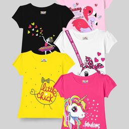 KUCHIPOO Girls 5 Printed T-shirt-picture-32