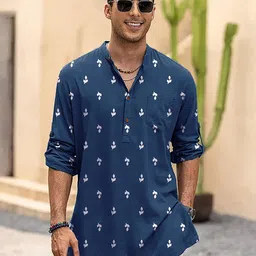 Anouk Men Embroidered Kurta image 1