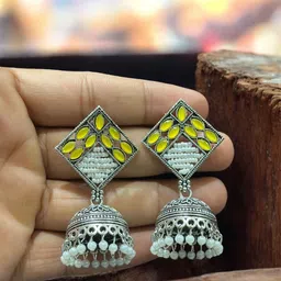 ANTICO Geometric Jhumkas Earrings image 3