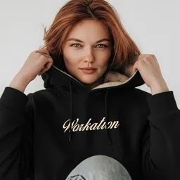 TOGS & TERRE Women Printed Hooded Sweatshirt image 4