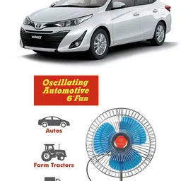 genipap Oscillating Fan 6 Inch 12V Automotive For Car/Truck/Auto rickshaw-PKN1235 Car Interior Fan-picture-14