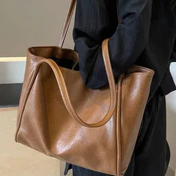 StyleCast x Revolte PU Oversized Shopper Tote Bag image 4