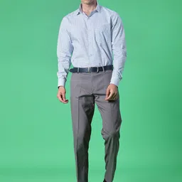 V-Mart Geometric Printed Cotton Spread Collar Formal Shirt image 3