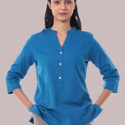 SwagSanskriti Cotton Chiffon Top image 3