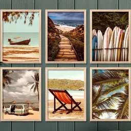 WALLLANE Brown Abstract Wall Paintings image 4