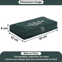 Aura Green Set of 2 Regular Jewellery Organiser Organisers image 2