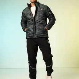 HRX by Hrithik Roshan Abstract Printed Outdoor Puffer Jacket image 4