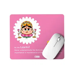 Indigifts Pink & White Printed Mouse Pad Organisers image 1