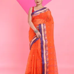 Arhi Woven Design Pure Cotton Taant Saree-image-38