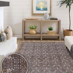 Kaleen India Grey Traditional Anti-Skid Polyester Carpet-picture-4
