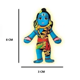 vrindavanstore.in Shiv and Nandi Soft God Toy for Kids Gift for Puja Festivals Home Temple & Play - 7.5 inch image 2