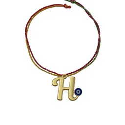 Digital Dress Room H Letter Evil Eye Thread Rakhi image 3