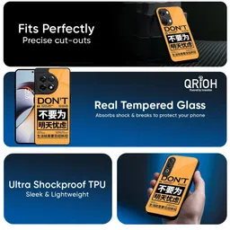 QRIOH Unisex OnePlus Nord Todays Priority Impact Resistant Glass Back Case image 4